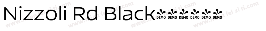 Nizzoli Rd Black字体转换